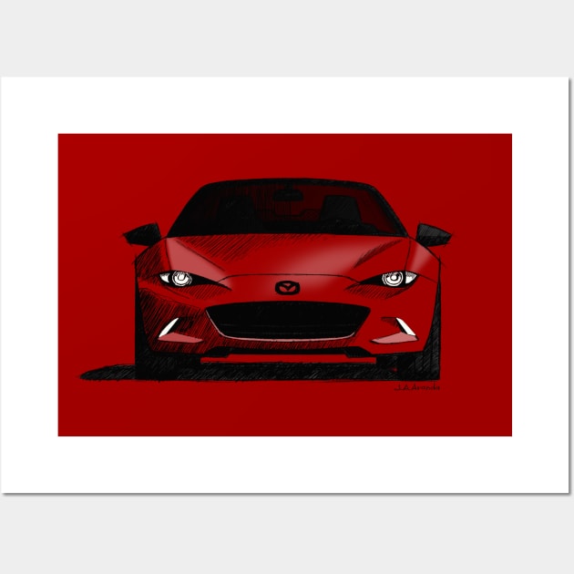 Japanese roadster Wall Art by jaagdesign